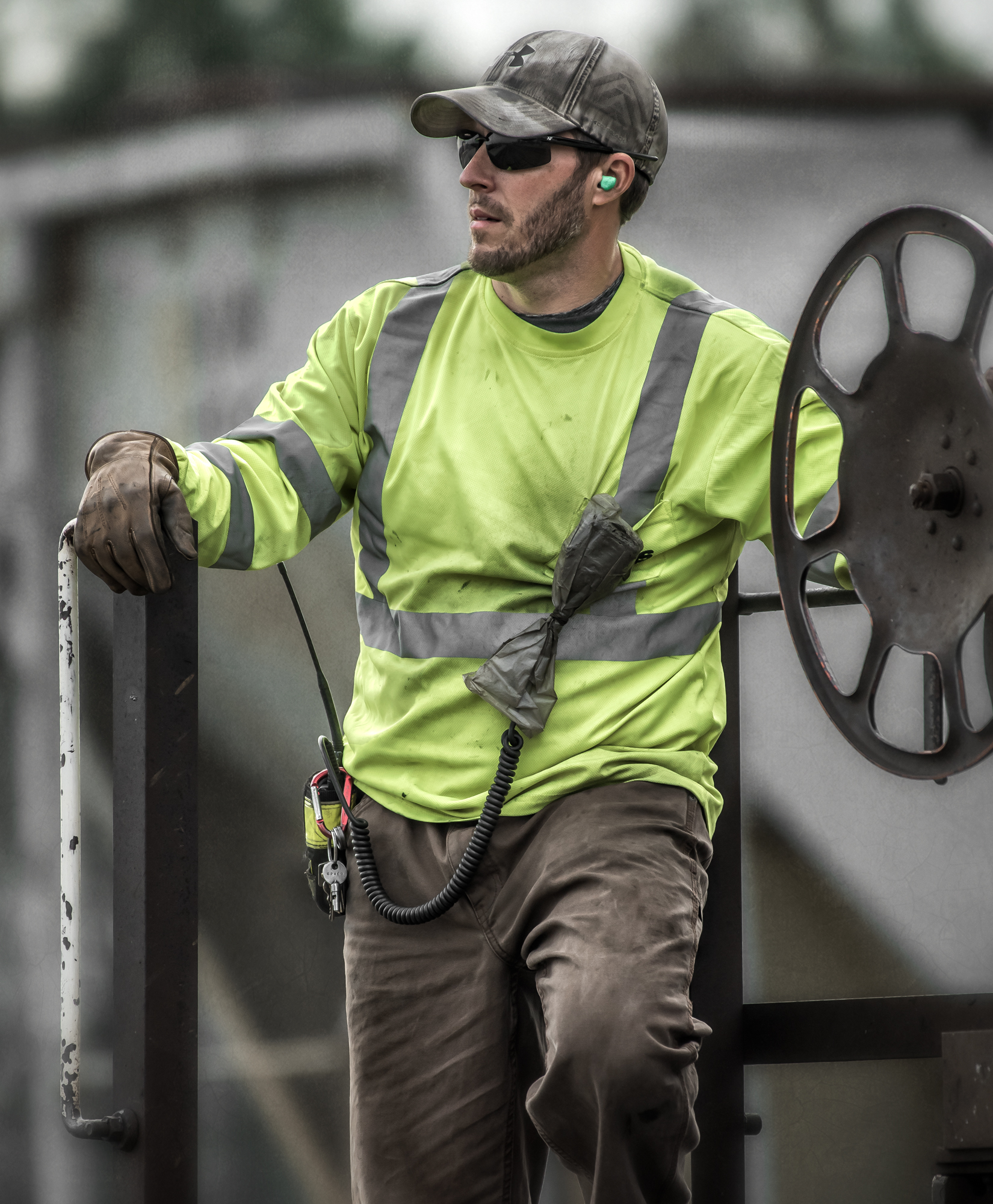 Norfolk Southern Conductor at Work